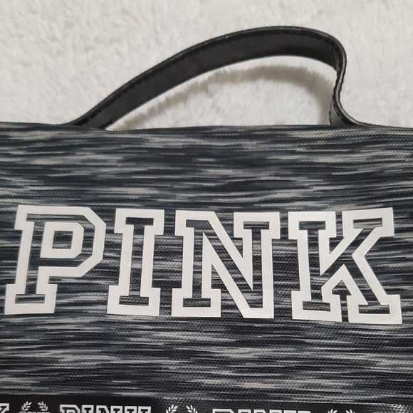 PINK Victoria's Secret Cosmetic Bag - Gray and Pink - Picture 2 of 7